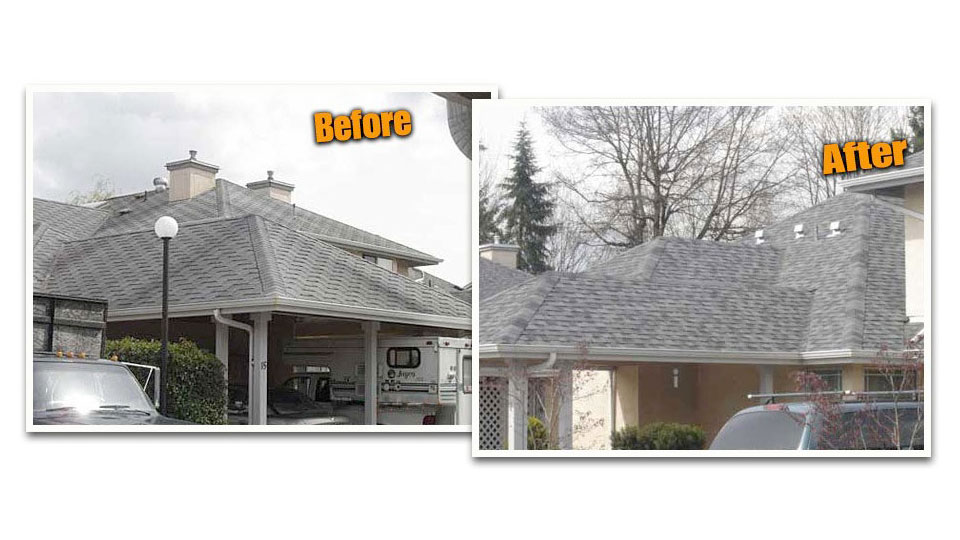 Whonnock Roofing Gallery - Image 5 Before and after