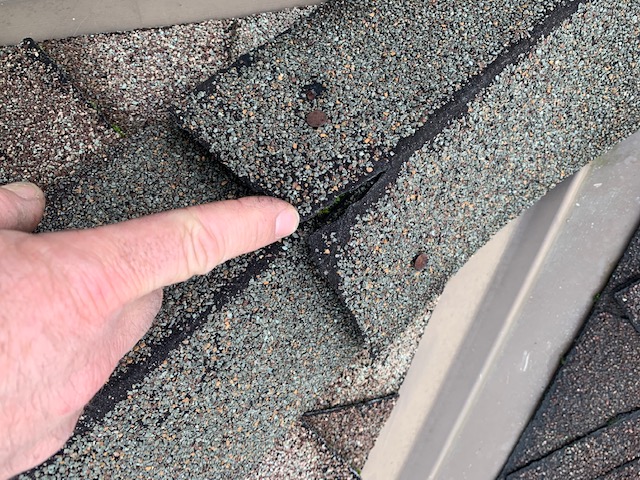 Cracked Roofing Hip or Ridge Capping Tile