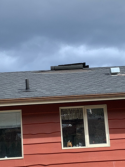 Kamloops roof Wind damage